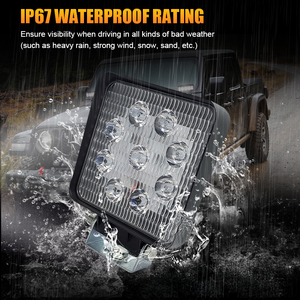 Faro da Lavoro LED JIERUI 4x4 12V 27W Modello Strada per Sostituzione <span class=keywords><strong>Fiat</strong></span> - Product Image 4