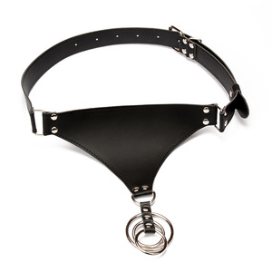 กางเกงหนังรัดรูปทรงทีแบ็คสำหรับผู้ชาย สไตล์เซ็กซ์ BDSM - Product Image 6