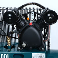 Meilleur Prix 200L Réservoir Essence Compresseur D'air Industriel Portable Type Piston avec Moteur À Essence 220V Lubrifié Air Refroidi