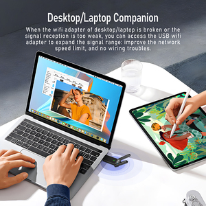 Portable <b>USB</b> WiFi Adapter 1800Mbps 2.4G 5.8G <b>Wireless</b> Dongle Network Card <b>USB</b> <b>Wireless</b> Network Cards - Product Image 4
