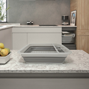 Égouttoir à vaisselle multifonctionnel moderne en plastique de haute qualité, support de rangement pour bols et assiettes, <span class=keywords><strong>outils</strong></span> de nettoyage de cuisine - Product Image 3