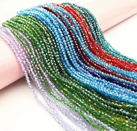 Perles Bicones en Verre et Cristal de 4 mm en Gros, Couleur AB, Perles Bicones Facettées en Verre pour la Fabrication de Bijoux