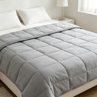 Couverture lestée personnalisable toutes saisons avec perles de verre matelassées pour adultes et enfants