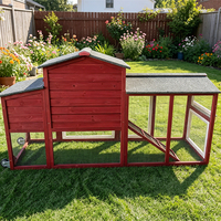 Poulailler en Bois pour 6 Poules - Cage à Poulets de Ferme - Maison pour Animaux de Compagnie - Cage à Poules pour 5 Poulets - Vente Chaude