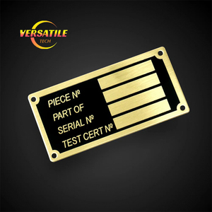 Tùy chỉnh khắc nhôm máy tên nơi với mã QR cho thiết bị công nghiệp nhận dạng - Product Image 3