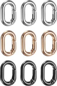 <b>Spring</b> O Rings Oval Metal <b>Clips</b> <b>Spring</b> Key Ring Buckle Clasps - Product Image 1