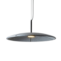 Suspension en feutre PET de style européen, LED blanc chaud, AC 85-265V, hauteur réglable, protection oculaire, intensité variable, haute luminosité