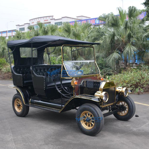 Vehículo Turístico Clásico Eléctrico Vintage de Alta Gama, 2 Filas, 5 Plazas, Color Negro y Dorado, en Oferta - Product Image 5