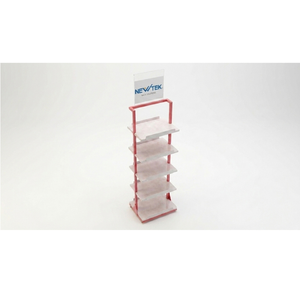 Étagère de présentation (à plusieurs niveaux) pour supermarché Vietnam, autoportante, en métal, avec revêtement en poudre moderne - Product Image 3