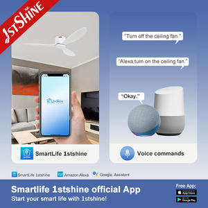 Ventilador de Techo 1stshine con Motor de CC de Ahorro de Energía, Ventilador de Techo <span class=keywords><strong>Blanco</strong></span> de Montaje Empotrado con Control Remoto - Product Image 6