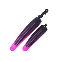 Garde-boue universel bicolore de 24 pouces pour vélo, protection contre les éclaboussures, garde-boue avant et arrière en plastique pour vélo de montagne et de route