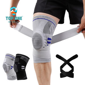 Top One 3D Knit Sports Genouillère Support Réglable Double Sangles De Compression pour La Protection Pour La Saison De Printemps - Product Image 1