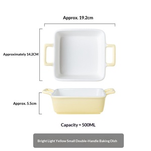 Assiette rectangulaire en porcelaine Ins, style moderne et épuré, pour la cuisson, le riz fraîchement cuit, les desserts et les fruits, JADE GY007 - Product Image 4