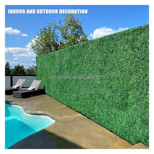 Anti-uv parete verticale erba artificiale verde verde foglia giardino piante verdi decorazione della parete - Product Image 2