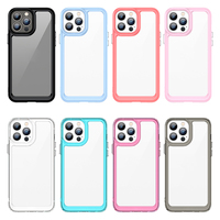 Nouveaux accessoires pour téléphones portables Saiboro, coque transparente pour iPhone 11 12 13 14, housse antidérapante