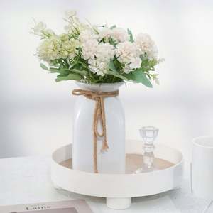 Schöne Hortensie Chrysantheme künstliche Blume Einzigartiges Design für Abschluss Vatertag Muttertag Topf künstlich - Product Image 5