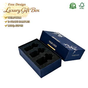 กล่องของขวัญกระดาษแข็งแม่เหล็กพรีเมียม OEM พร้อมแผ่นโฟมสีทองพิมพ์ลายตามสั่ง <span class=keywords><strong>ร</strong></span>ีไซเคิลได้ สำหรับ<span class=keywords><strong>ช</strong></span>ุดน้ำหอม - Product Image 1