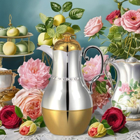 Vaso Térmico de Aluminio Qihua con Aislamiento al Vacío y Revestimiento de Vidrio, Diseño con Agarre Ergonómico, Regalo Empresarial Moderno y de Lujo