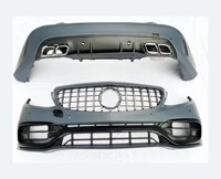 Nouveau kit carrosserie de style AMG premium 2021 pour Classe C W205, plastique PP de haute qualité, ensemble pare-chocs avant/arrière, ajustement parfait à 100%, convertit en C63 S