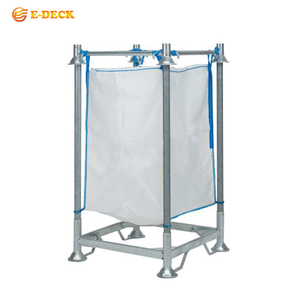 Heavy Duty Có Thể Tháo Rời Di Động Nhúng Nóng Kim Loại Mạ Kẽm Lưu Trữ Stackable Xe Nâng Số Lượng Lớn Túi Lớn Giá Pallet Cho Tấn Túi Lưu Trữ - Product Image 2