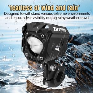 2 Stück Motorrad-Scheinwerfer LED-Frontlicht Mini-Fahrlicht Arbeitsleuchte Nebelscheinwerfer für Motorrad Auto LKW SR5U - Product Image 5