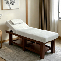 Table de massage électrique multifonctionnelle pliable en bois massif pour spa, salon de beauté, extensions de cils, tatouage, Tuina, physiothérapie orthopédique chinoise