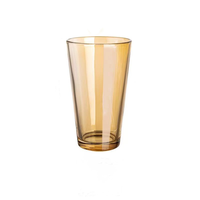 Grand gobelet en verre dégradé Aurora avec paille, tasse à café glacé pour la maison et le bureau