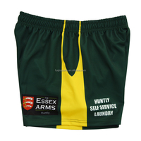 Celana Pendek Rugby Liga Polinesia Kustom FQ Bahan Polyester untuk Pria, Seragam Klub Olahraga, Desain Rugby Union, Pakaian Latihan