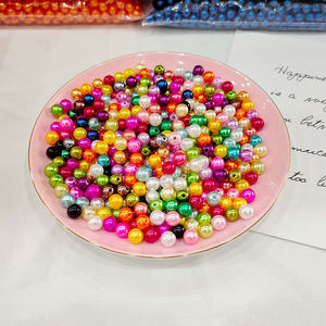 Perle Rotonde Sciolte in ABS Colorate da 4-16mm di Grande Successo per la Creazione di Gioielli Fai-da-Te e Accessori per la Decorazione di Abiti da Sposa - Product Image 3