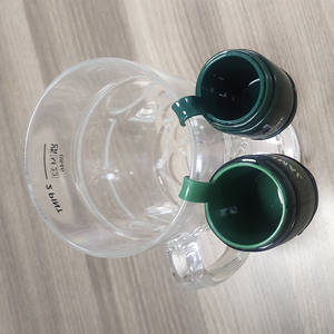 Commercio all'ingrosso 50ml 1.6oz 25ml di plastica a forma di barile nero occhiali da tiro in ceramica stampa personalizzata - Product Image 6