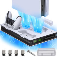 Support de contrôleur de console original en gros, station de charge verticale, ventilateur de refroidissement pour Playstation 5 PS5