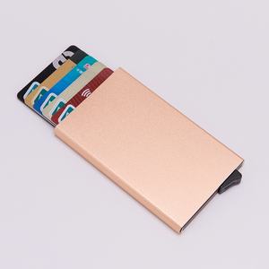 신기술 제품 플랫 카드 포켓 경량 알루미늄 합금 신용 카드 홀더 - Product Image 2