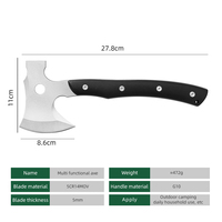 Hache à Double lame tactique portable de haute qualité pour le fractionnement du bois de camping-Qualité industrielle directe d'usine