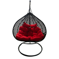 Fauteuil suspendu en métal durable, moderne et minimaliste, pour l'extérieur, avec coussin imperméable, pour balcon, jardin et terrasse intérieure