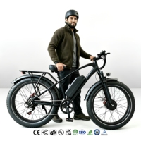 Vélo de montagne électrique à double transmission, pneus larges 26 pouces, batterie lithium 48V18Ah, freins à disque, moteur sans balais - Modèle de chasse