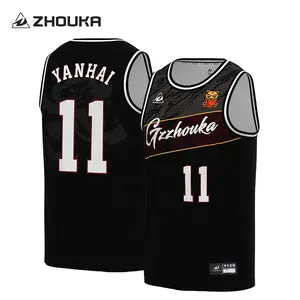 Camisa uniforme de basquete masculina com estampa de sublimação, camisa uniforme de basquete personalizada de alta qualidade e confortável