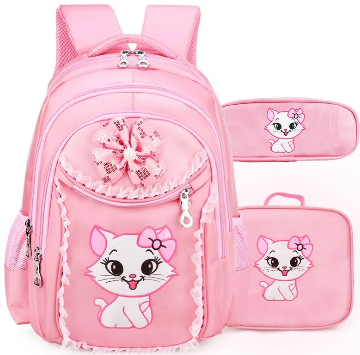 2024Polyester schoolBag Backpack Mochila Bagpack girls School Bag