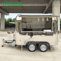 Wecare petit camion de nourriture mini chariot à café de crème glacée restauration barbecue remorque de nourriture entièrement équipée