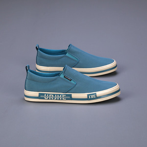 Chaussures décontractées en toile pour hommes 2026 avec semelle intermédiaire en EVA, semelle extérieure en caoutchouc, tige plate monobloc confortable et design tendance - Product Image 4