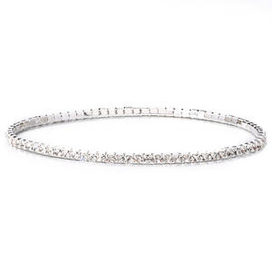 <span class=keywords><strong>Bracelet</strong></span> extensible à une rangée de strass plaqué or brillant 9 couleurs <span class=keywords><strong>Bracelet</strong></span> élastique en cristal multicolore - Product Image 6