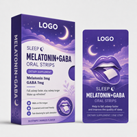 Bandes de mélatonine à dissolution rapide pour sommeil instantané, film oral mince, complément de relaxation pour sommeil profond, marque privée, usine OEM ODM