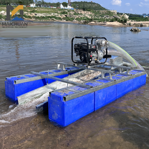 Portable Small Siphon Gold Dredge <strong>Boat</strong> With Pump Motor And Gear High Rigidity Stainless Steel Frame For River Gold Mining - Product Image 1