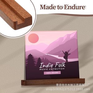 Wooden Vinyl <b>Record</b> Rack Wall Mounted Modular Display <b>Stand</b> For Music Collection - Product Image 3