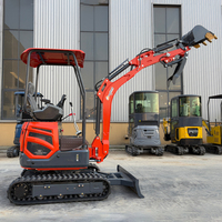 Mini-excavatrice tout-terrain de qualité supérieure pour le dragage des étangs à poissons, la remise en état des terrasses et la transplantation de semis