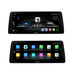 Pemutar DVD mobil, Android layar sentuh 12.3 inci GPS Stereo sistem navigasi Radio Audio otomatis elektronik Video mobil
