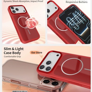 เคสโทรศัพท์แบบแม่เหล็กด้านหลังกระจกเงาขั้นสูงสำหรับ iPhone 18 17 Pro Max รองรับการชาร์จไร้สาย ปุ่ม AI ป้องกันอย่างดี - Product Image 5