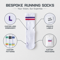 Chaussettes de sport personnalisées en Spandex/Coton pour la course, le cross-training et la randonnée - Absorbantes et séchage rapide