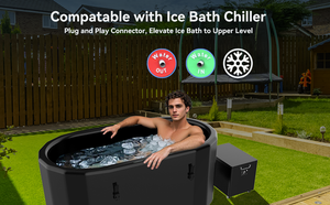 196cm véritable bain de glace thérapie Pod baril froid gonflable <span class=keywords><strong>Xl</strong></span> baignoires de glace baril de plongée froide grande récupération Pod <span class=keywords><strong>baignoire</strong></span> - Product Image 4