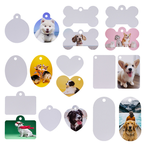 Logotipo personalizado Grabado láser Impresión UV Pantalla de seda Sublimación en blanco Identificación de mascotas Código QR Etiquetas de perro de aluminio de doble cara - Product Image 6
