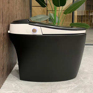 Siège <span class=keywords><strong>de</strong></span> bidet électrique à chasse automatique <span class=keywords><strong>de</strong></span> luxe, WC monobloc, <span class=keywords><strong>toilette</strong></span> intelligente noire mate avec té<span class=keywords><strong>l</strong></span>écommande - Product Image 1